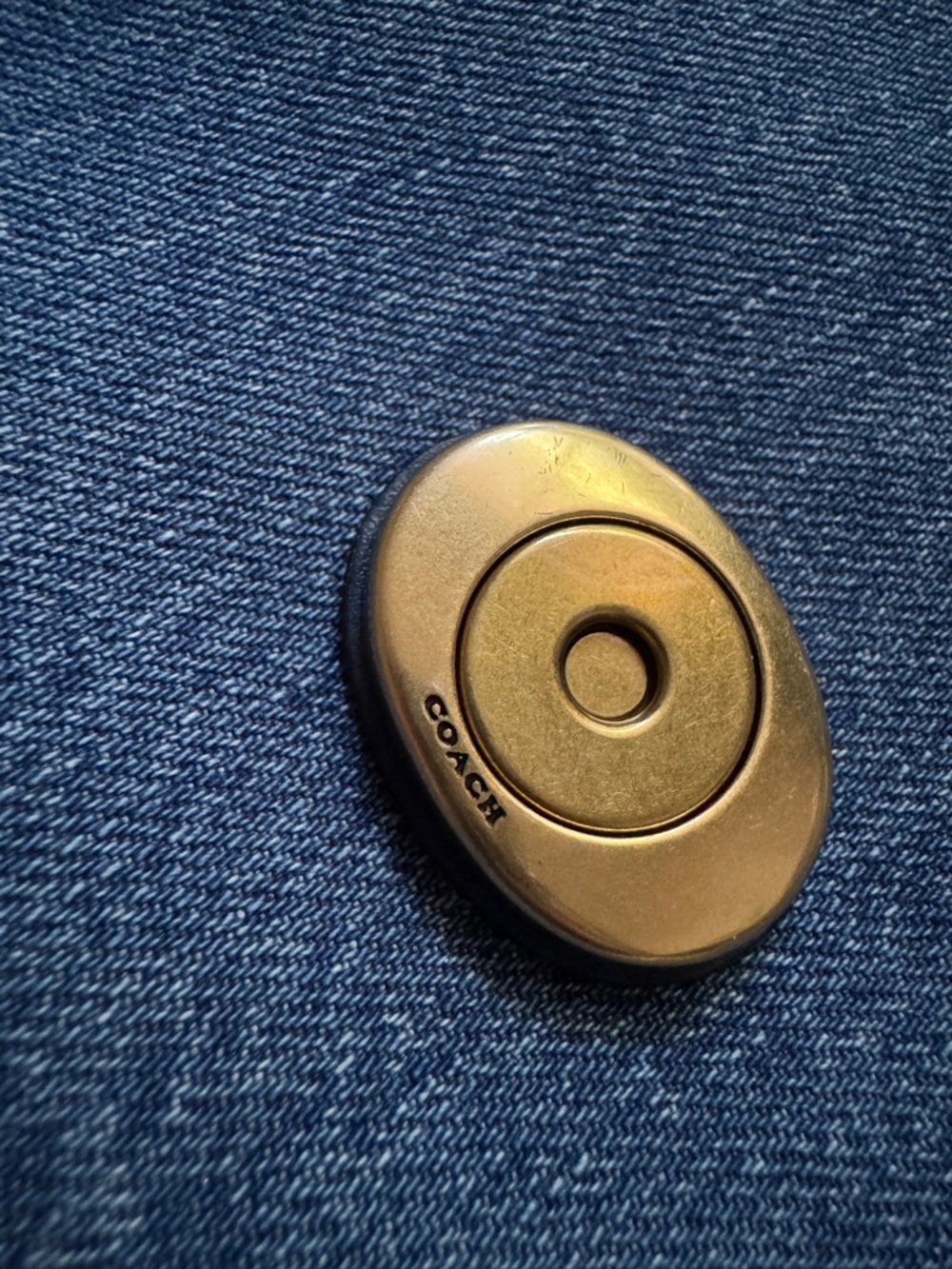 Coach Chain Tabby 26 Denim Shoulder Bag - Picture 11 of 16